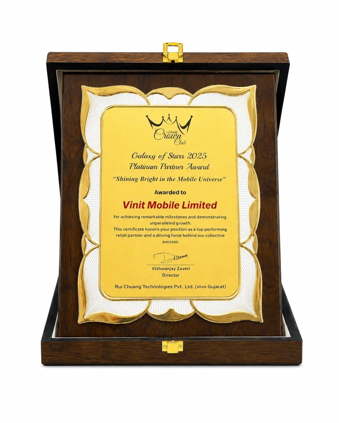 Vivo Platinum Partner Award 2026
