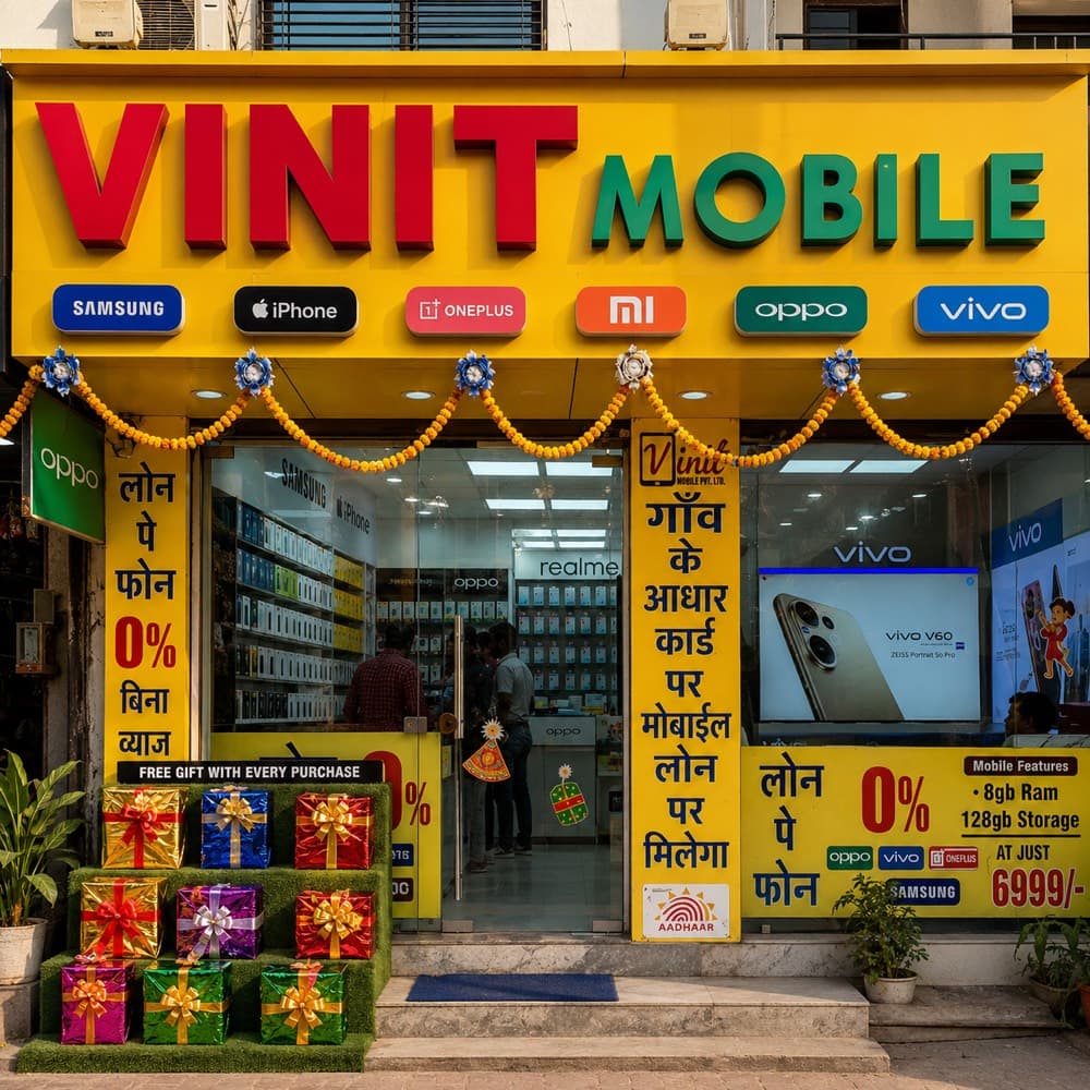 Vinit Mobile store at Umbhel, Kamrej